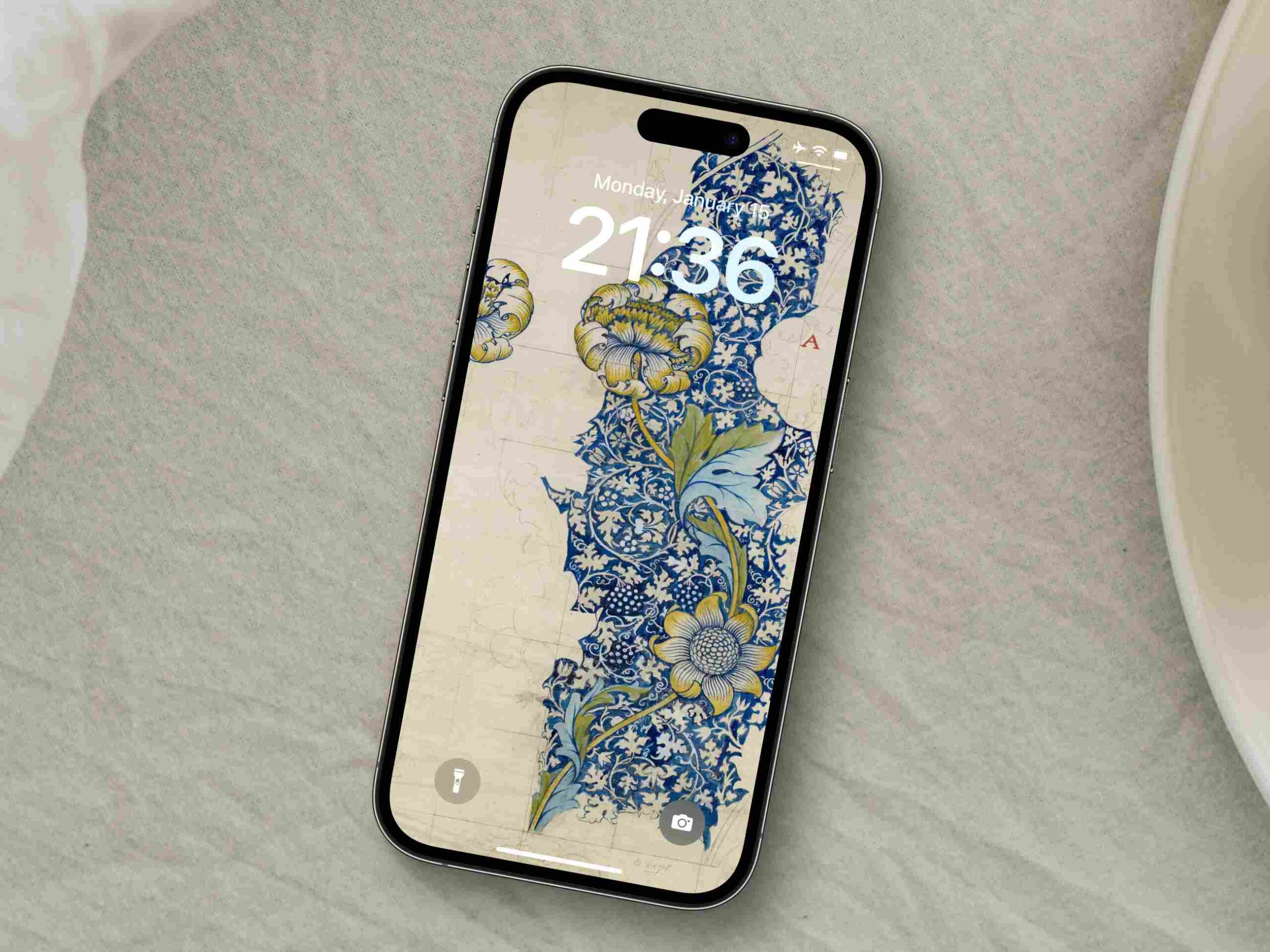 一组传统墨染风格壁纸｜Flower Illustrations Wallpaper Download 4k